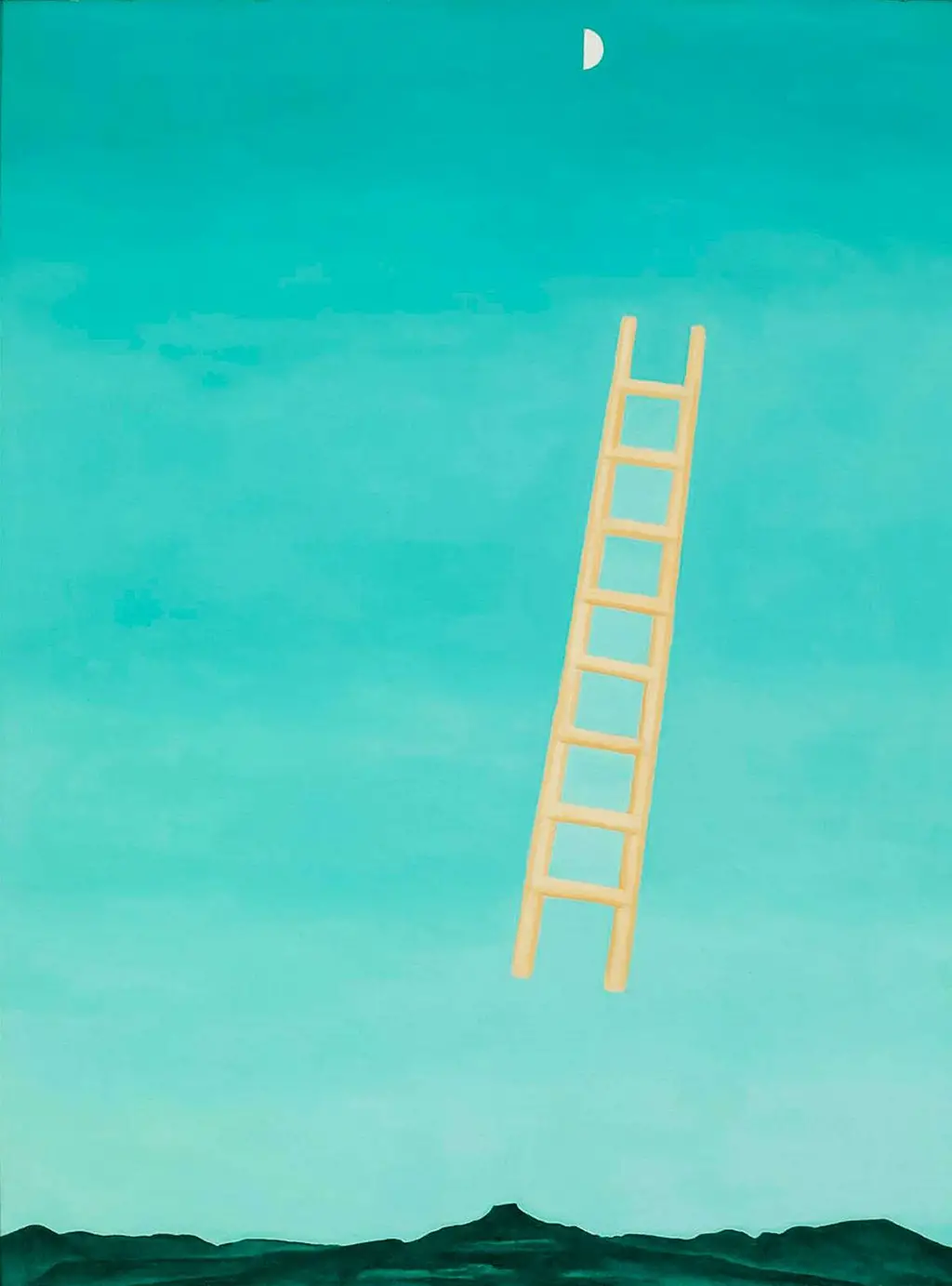 Ladder to the Moon in Detail Georgia O'Keeffe